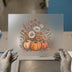 Fall Pumpkin Floral Bouquet | DTF Transfer Ready to Press | Autumn Heat Transfer