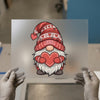 Valentine Gnome Holding Heart | DTF Transfer Ready to Press | Cute Heat Transfer
