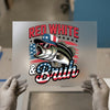 Red White & Bruh Bass Fishing | DTF Transfer Ready to Press | Patriotic Heat Transfer