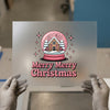 Gingerbread Snow Globe | DTF Transfer Ready to Press | Retro Christmas Heat Transfer