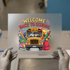 Welcome Back to School Bus | DTF Transfer Ready to Press | Vibrant Heat Transfer