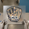 Ballin' Baseball Glove Camo | DTF Transfer Ready to Press | Sports Heat Transfer