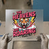 Roaring Tiger "The Heavens Are Roaring" | DTF Transfer Ready to Press | Bold Christian Heat Transfer
