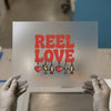 Reel Love Fishing Hearts | DTF Transfer Ready to Press | Retro Heat Transfer