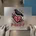 Heartbroken Raven | DTF Transfer Ready to Press | Tattoo Style Heat Transfer