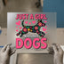 Just A Girl Who Loves Dogs | DTF Transfer Ready to Press | Floral Pet Heat Transfer