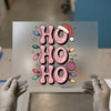 Retro Christmas Ho Ho Ho | DTF Transfer Ready to Press | Groovy Heat Transfer