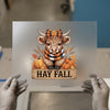 Hay Fall Highland Cow DTF Transfer | Ready to Press | Autumn Heat Transfer