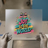 Joy to the World | DTF Transfer Ready to Press | Retro Christmas Heat Transfer