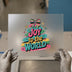 Joy to the World | DTF Transfer Ready to Press | Retro Christmas Heat Transfer