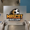 Mascot Soccer Logo | DTF Transfer Ready to Press | Sports Team Heat Transfer