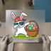 Dabbing Easter Bunny DTF Transfer Ready to Press | Cartoon Heat Transfer