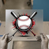 Baseball & Bats Graphic | DTF Transfer Ready to Press | Sports Heat Transfer