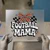 Retro Football Mama with Bow | DTF Transfer Ready to Press | Game Day Heat Transfer