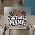Retro Football Mama with Bow | DTF Transfer Ready to Press | Game Day Heat Transfer