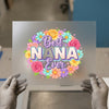 Best Nana Ever Floral Wreath | DTF Transfer Ready to Press | Vibrant Heat Transfer
