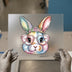 Pastel Bunny with Heart Glasses | DTF Transfer Ready to Press | Cute Heat Transfer