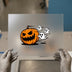 Spooky Pumpkin & Ghosts | DTF Transfer Ready to Press | Halloween Heat Transfer