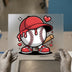 Baseball Dripping Hat & Hearts | DTF Transfer Ready to Press | Cartoon Heat Transfer
