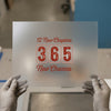 365 New Chances | DTF Transfer Ready to Press | Motivational Heat Transfer
