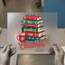 All Booked for Christmas Books & Cocoa | DTF Transfer Ready to Press | Holiday Heat Transfer
