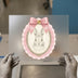 Vintage Rabbit Cameo | DTF Transfer Ready to Press | Shabby Chic Heat Transfer