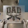 Camo Dad Deer Hunter | DTF Transfer Ready to Press | Outdoor Heat Transfer