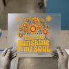 Sunflower 'Sunshine In My Soul' | DTF Transfer Ready to Press | Retro Heat Transfer