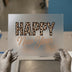 Happy New Year Leopard Print | DTF Transfer Ready to Press | Celebration Heat Transfer