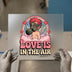 Love Is In The Air Gas Mask Cupid | DTF Transfer Ready to Press | Retro Heat Transfer