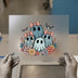 Cute Ghost Family with Flowers | DTF Transfer Ready to Press | Spooky Boho Heat Transfer