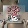 Meltdown Snowman DTF Transfer | DTF Transfer Ready to Press | Cartoon Heat Transfer