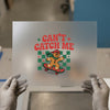 Skater Gingerbread 'Can't Catch Me' | DTF Transfer Ready to Press | Retro Skateboard Heat Transfer