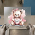 Teddy Bear Love Heart | DTF Transfer Ready to Press | Cute Heat Transfer