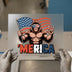 Patriotic Bigfoot 'Merica | DTF Transfer Ready to Press | Bold Heat Transfer