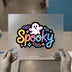 Spooky Ghost & Bats | DTF Transfer Ready to Press | Halloween Heat Transfer