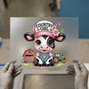 Country Girl Calf DTF Transfer | Ready to Press | Farmhouse Cow Heat Transfer