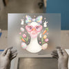 Cute Duck Bubble Gum Easter DTF Transfer Ready to Press | Kawaii Style Heat Transfer