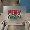 Merry Christmas Glitter Script | DTF Transfer Ready to Press | Festive Heat Transfer