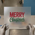 Merry Christmas Glitter Script | DTF Transfer Ready to Press | Festive Heat Transfer