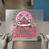 Merry Merry Christmas Snow Globe | DTF Transfer Ready to Press | Festive Heat Transfer