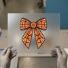 Basketball Bow | DTF Transfer Ready to Press | Sports Chic Heat Transfer