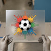 Soccer Ball Splash | DTF Transfer Ready to Press | Vibrant Heat Transfer