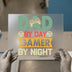 Dad By Day Gamer By Night | DTF Transfer Ready to Press | Retro Gaming Heat Transfer