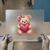 Cute Teddy Bear with Heart | DTF Transfer Ready to Press | Adorable Heat Transfer