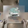 Books Are My Therapy | DTF Transfer Ready to Press | Cozy Reading Heat Transfer