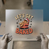 Let's Get Baked Gingerbread DTF Transfer Ready to Press | Holiday Heat Transfer