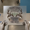 Hunting & Fishing Solves Problems | DTF Transfer Ready to Press | Outdoorsman Heat Transfer
